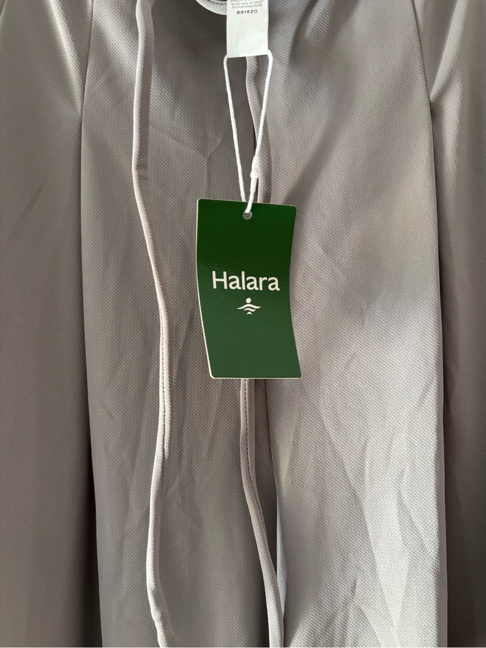 HALARA Light Gray Wide-Leg Drawstring Men’s Pants - Flowing Silhouette - Picture 4 of 5